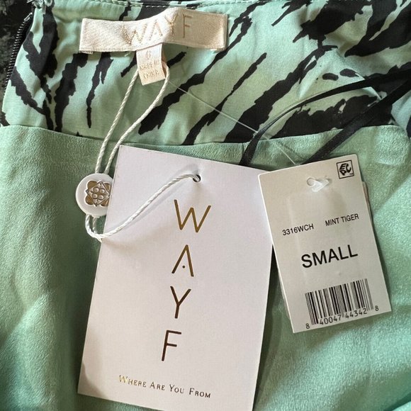NWT WOMEN'S WAYF Altamont Tiger Print A-Line Midi Skirt SIZE S $89 - Picture 6 of 8